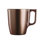 Mug Luminarc Flashy Brown 250 ml Glass (6 Units)