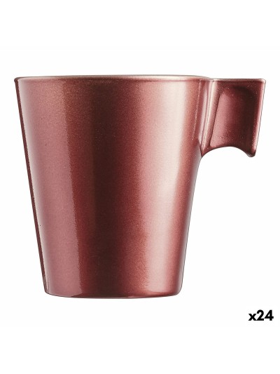 Taza Mug Luminarc Flashy Rojo 80 ml Vidrio (24 Unidades)