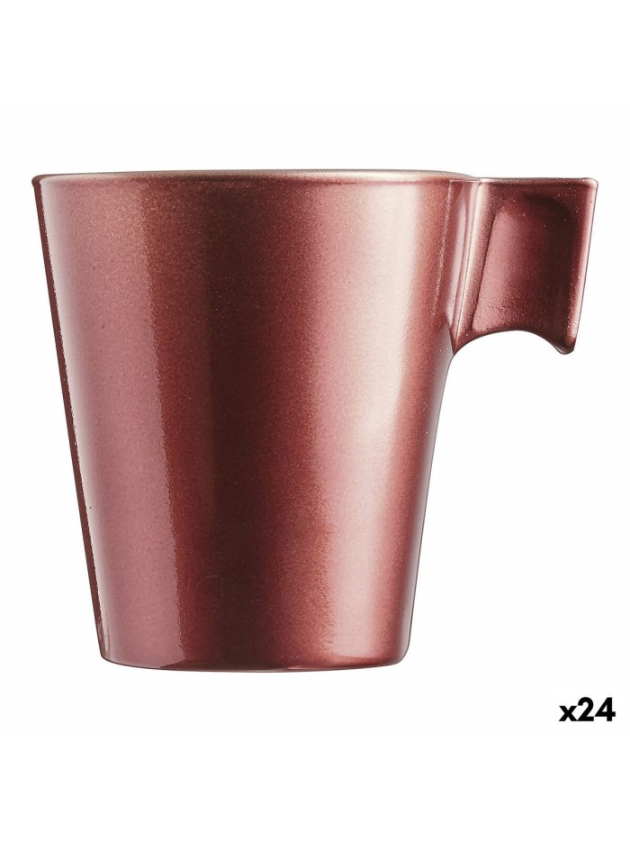 Taza Mug Luminarc Flashy Rojo 80 ml Vidrio (24 Unidades)