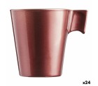Mug Luminarc Flashy Red 80 ml Glass (24 Units)