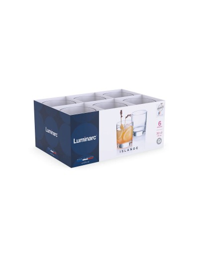 Vaso Luminarc Islande Transparente Vidrio 300 ml (24 Unidades)