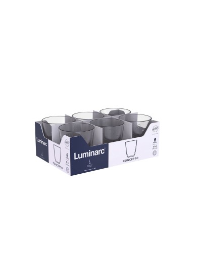 Vaso Luminarc Concepto Pepite Gris Vidrio 310 ml (24 Unidades)