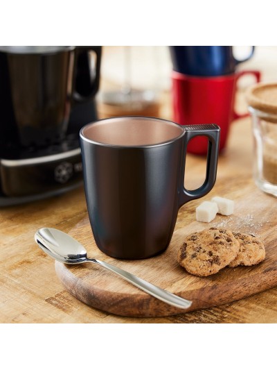 Taza Mug Luminarc Flashy Negro 250 ml Vidrio (6 Unidades)