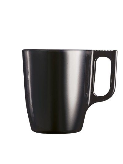 Mug Luminarc Flashy Black 250 ml Glass (6 Units)