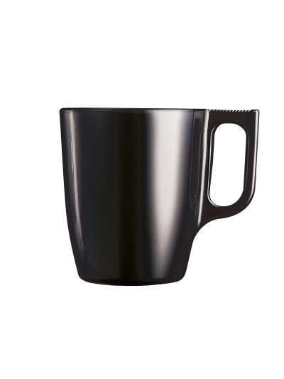 Taza Mug Luminarc Flashy Negro 250 ml Vidrio (6 Unidades)
