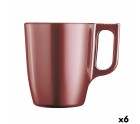 Mug Luminarc Flashy Red 250 ml Glass (6 Units)