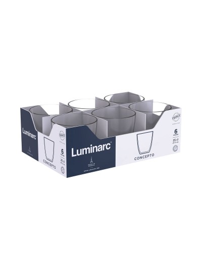 Glass Luminarc Concepto 250 ml Transparent Glass (24 Units)