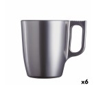Taza Mug Luminarc Flashy Morado 250 ml Vidrio (6 Unidades)