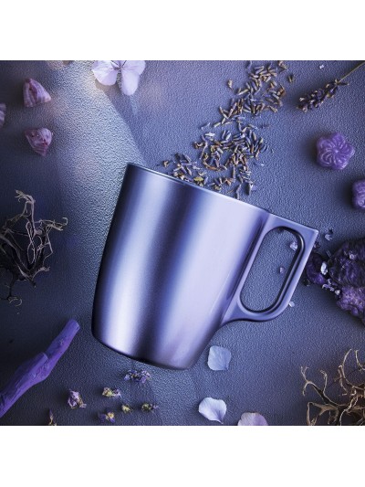 Taza Mug Luminarc Flashy Morado 250 ml Vidrio (6 Unidades)
