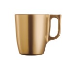 Mug Luminarc Flashy Golden Glass 250 ml (6 Units)
