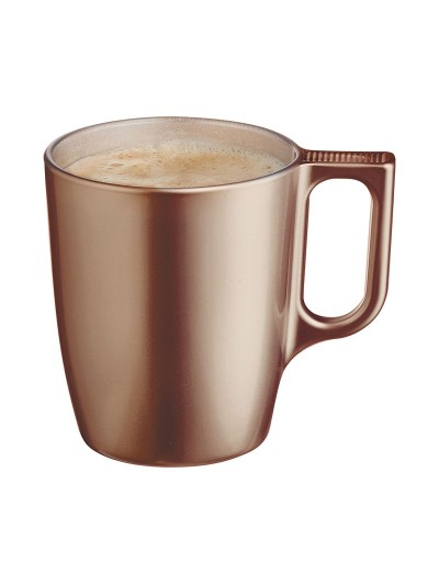 Mug Luminarc Flashy Light brown 250 ml Glass (6 Units)