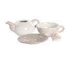 Tea Set DKD Home Decor Blue Pink Yellow 750 ml Dolomite (3 Units)