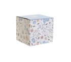 Juego de Tetera DKD Home Decor Porcelana Azul Terracota Blanco Amarillo (3 Unidades)