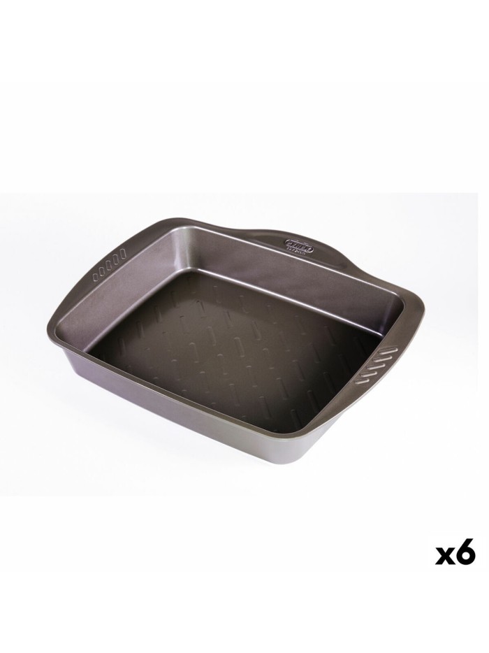 Oven Dish Pyrex Asimetria Rectangular Metal 6 Units 40 x 31 cm