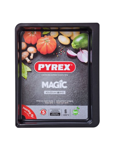 Fuente para Horno Pyrex Magic Rectangular Metal 6 Unidades 40 x 31 cm