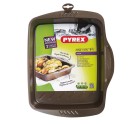 Fuente para Horno Pyrex Asimetria Rectangular Metal 30 x 24 cm (6 Unidades)