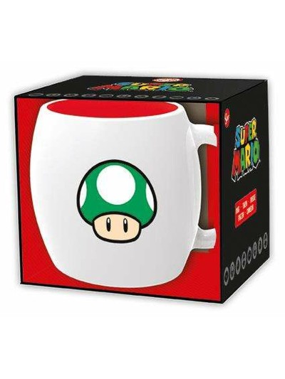 Taza con Caja Super Mario 1-UP Cerámica 360 ml