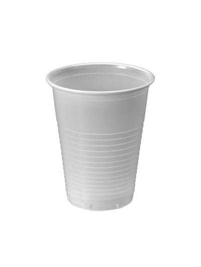 Set de vasos reutilizables Algon Blanco 220 ml 50 Unidades