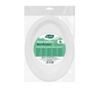 Set of reusable plates Algon White 27 x 21 cm Plastic Oval 6 Units