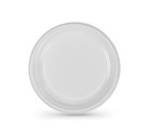 Lot d'assiettes réutilisables Algon Rond Blanc 17 x 17 x 1,5 cm Plastique 25 Unités