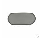 Plateau apéritif Bidasoa Gio Gris Plastique 28 x 12 cm (12 Unités)