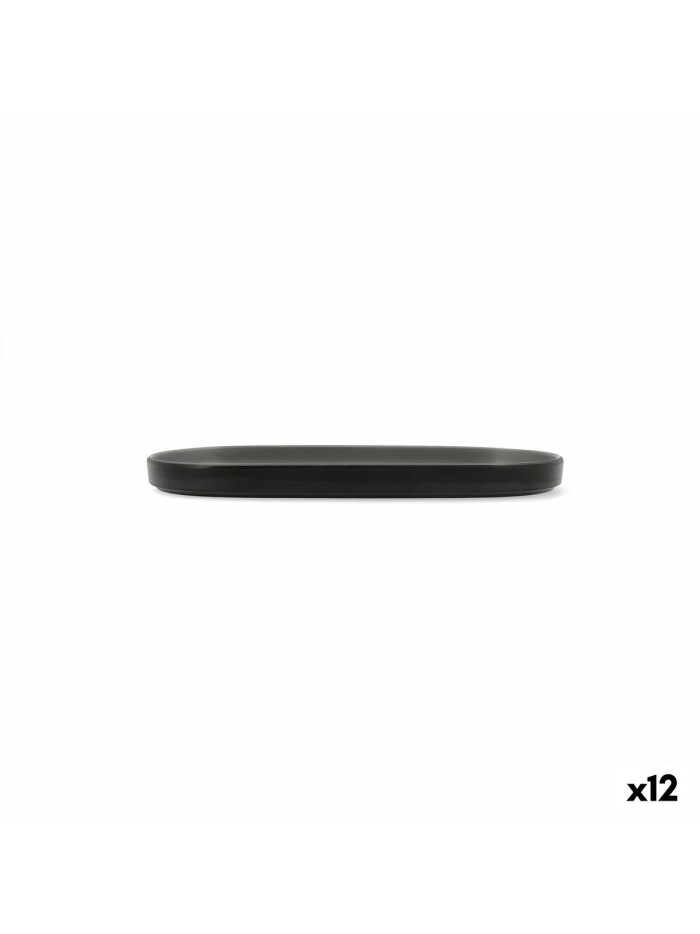 Snack tray Bidasoa Gio Grey Plastic 23 x 10 cm (12 Units)