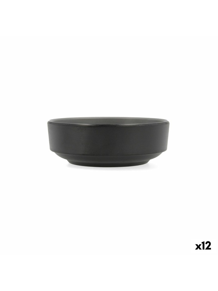 Snack Bowl Bidasoa Gio Grey Plastic 12,5 x 12,5 cm (12 Units)