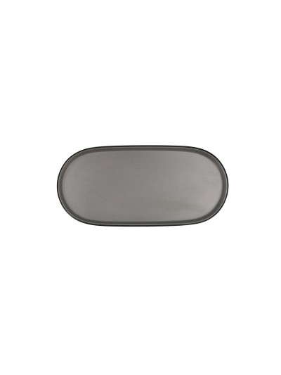 Snack tray Bidasoa Gio Grey Plastic 23 x 10 cm (12 Units)