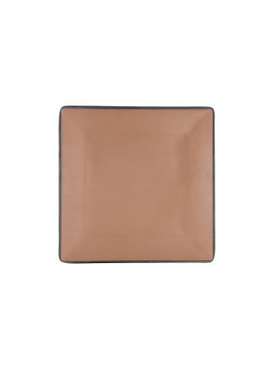 Flat plate Bidasoa Gio 21,5 x 21,5 cm Brown Plastic