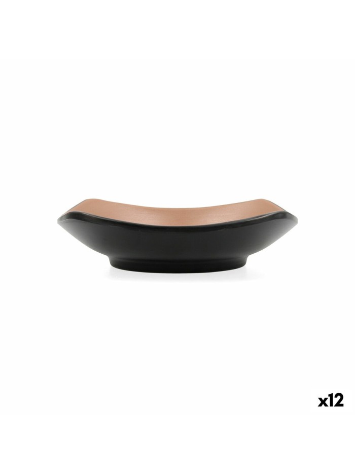 Snack Bowl Bidasoa Gio Brown Plastic 15 x 15 cm 12 Units