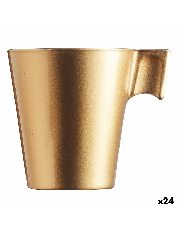 Cup Luminarc Flashy Golden 80 ml Glass