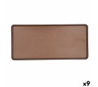 Bandeja de Aperitivos Bidasoa Gio Marrón Plástico 31,5 x 14,5 cm (9 Unidades)