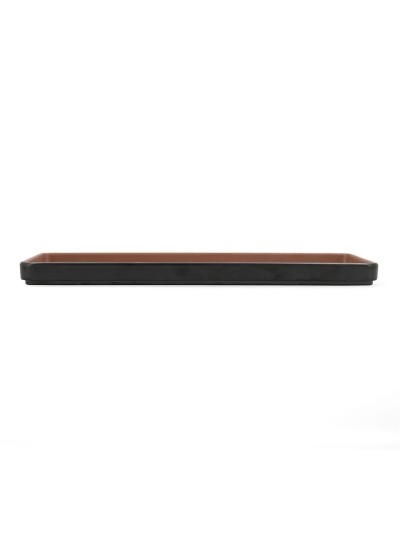 Snack tray Bidasoa Gio Brown Plastic 31,5 x 14,5 cm (9Units)