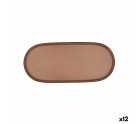 Snack tray Bidasoa Gio Brown Plastic 28 x 12 cm (12 Units)