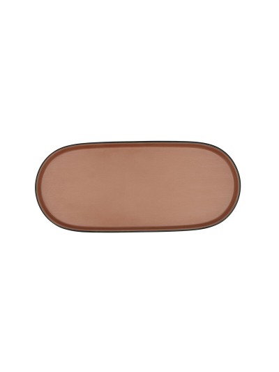 Snack tray Bidasoa Gio Brown Plastic 28 x 12 cm (12 Units)