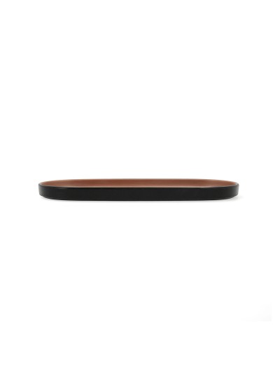 Snack tray Bidasoa Gio Brown Plastic 28 x 12 cm (12 Units)