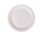 Plate set Algon White Cardboard Disposable 23 cm 100 Units