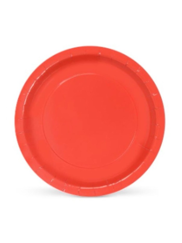 Service de vaisselle Algon Carton Produits à usage unique Rouge 10 Unités 20 x 20 x 1,5 cm