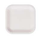Plate set Algon White Cardboard Disposable Squared 26 cm 25 Units