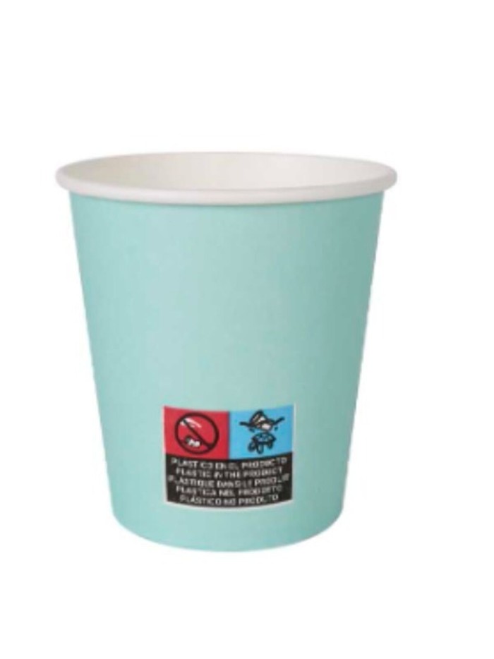 Set of glasses Algon Aquamarine Cardboard Disposable 200 ml
