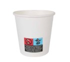 Set de Vasos Algon Blanco Cartón Desechables 120 ml