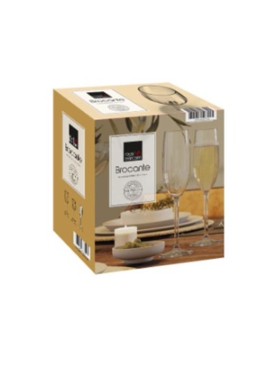 Set of cups Royal Leerdam Brocante 210 ml champagne 6 Units