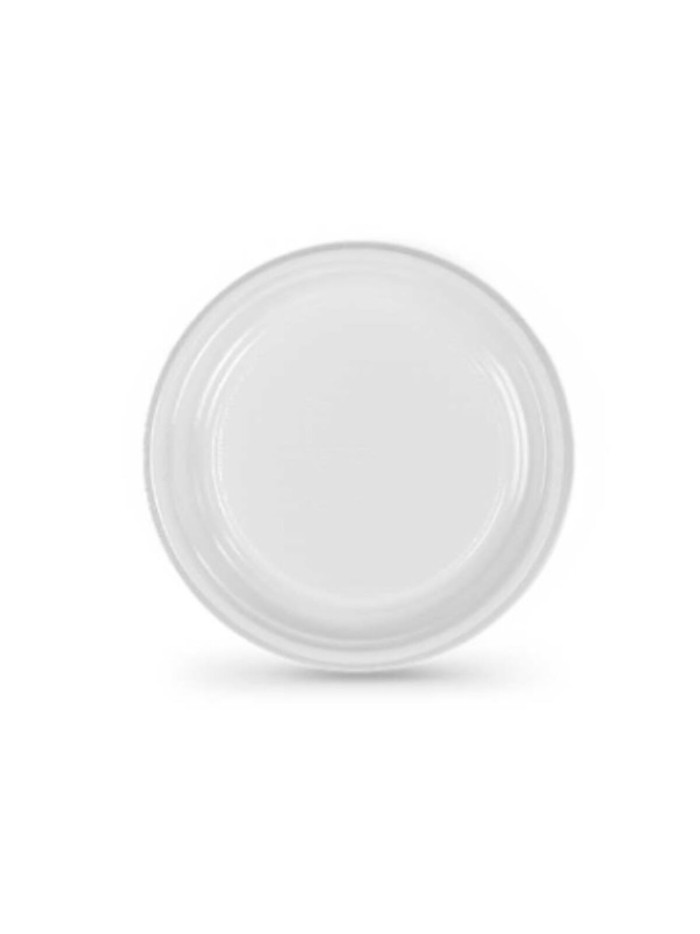 Set of reusable plates Algon White 17 cm 12 Units