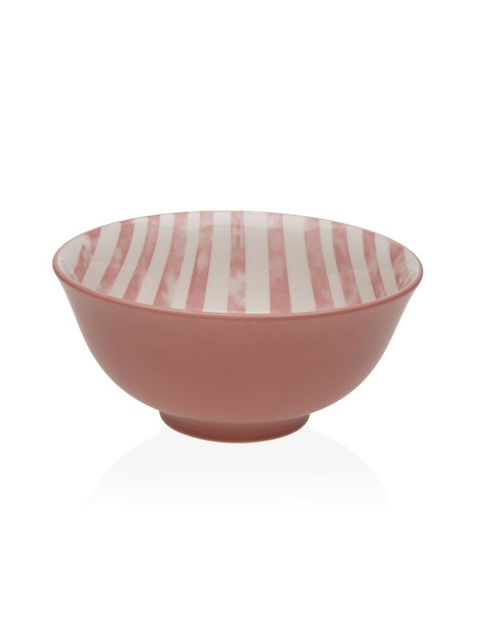 Bowl Versa Pink Ceramic Porcelain 15,5 x 7 x 15,5 cm