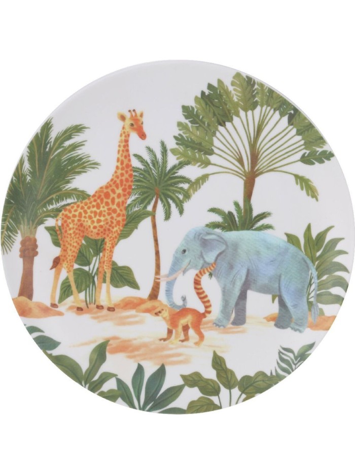 Assiette plate La Mediterránea Sauvage Mélamine 25,5 cm