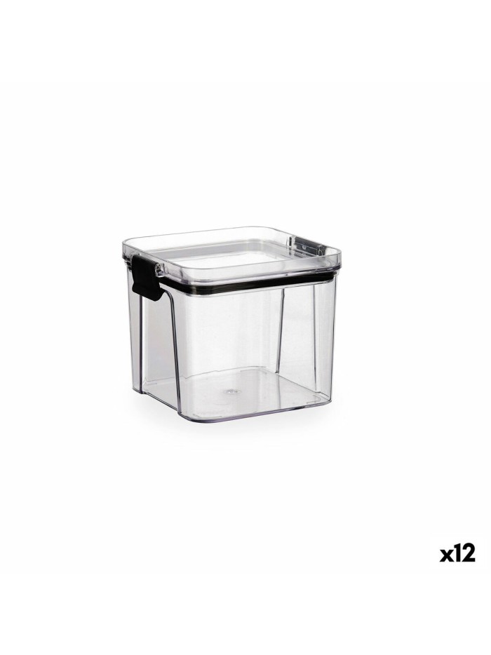 Récipient de Conservation des Aliments Quid Cocco Transparent Plastique 700 ml (12 Unités)
