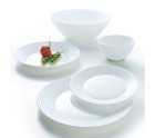 Dinnerware Set Luminarc Harena White Glass 19 Pieces