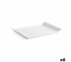Bandeja de Aperitivos Quid Gastro Fresh 26 x 18 cm Cerámica Blanco (6 Unidades)