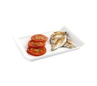 Bandeja de Aperitivos Quid Gastro Fresh 26 x 18 cm Cerámica Blanco (6 Unidades)
