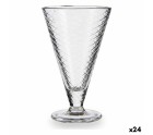 Ice Cream and Milk Shake Glass Transparent Glass 340 ml (24 Units)